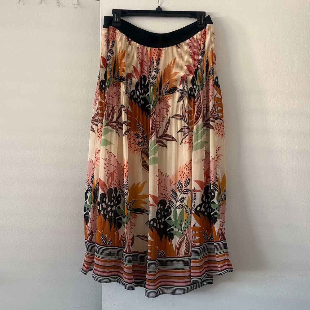 DR2 Multicolor Tropical A-Line Skirt